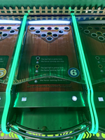 RongXiang Simulador de Carreras de Caballos Personalizable para Cinco Jugadores, Máquina Recreativa Electrónica de Carnaval, Operada con Monedas, Juego de Interior Metálico, Inglés 1