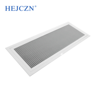 Diffuseur d'air carré en aluminium, grille de retour d'air en nid d'abeille, grille de ventilation de plafond avec filet en aluminium