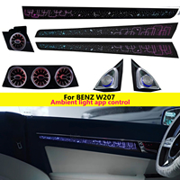 Luz Ambiental Dinámica de Cielo Estrellado AUTOWELLUS para E-Class W207 Coupé Cabriolet 2009-2016, 18 LED, Ventilación Turbo
