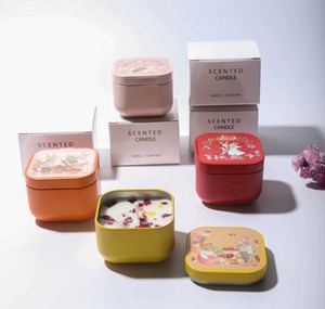 Đầy Màu sắc đường Cube thỏ jar thơm nến bán buôn quà tặng cao cấp quà lưu niệm tin có thể thơm nến - Product Image 2