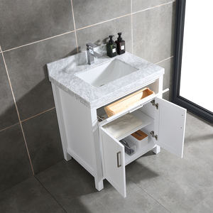 Meuble-lavabo haut de gamme de 30 pouces avec vasque en céramique et caractéristiques résistantes à l'eau - Product Image 6