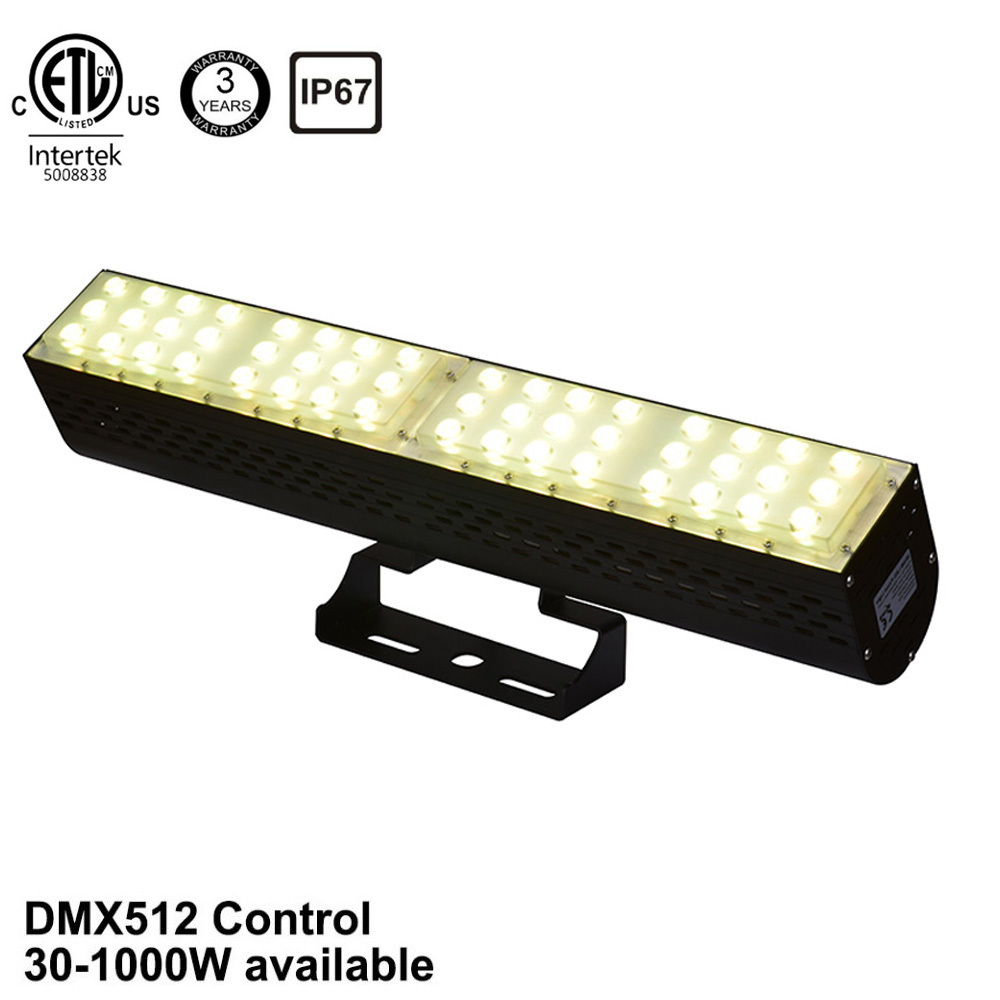 Rvb a mené la lumière d'inondation 100 watts bâtiment extérieur lampe de projet 150w RVB a mené la lumière