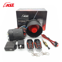 Système de sécurité de voiture 12V Sirène klaxon DIY Installation facile Alarme Télécommande Anti-vol Alarme de voiture à sens unique