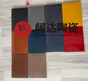 Baldosas planas de cerámica para techo, azulejos lisos de alta calidad para Hotel, apartamento, Color azul - Product Image 4