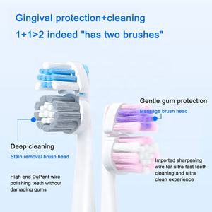 <span class=keywords><strong>Brosse</strong></span> à dents électrique de haute qualité à faible vibration, élimination des taches, blanchiment, faible bruit, étanche IPX7, absorption des chocs par air - Product Image 2