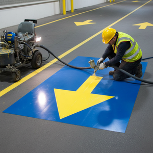 Plantilla de flecha direccional con prisma de alta intensidad para pintura de carreteras en frío, hecha de plástico duradero - Product Image 3