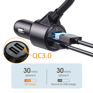 <span class=keywords><strong>FM</strong></span> transmetteur Audio <span class=keywords><strong>voiture</strong></span> lecteur MP3 <span class=keywords><strong>FM</strong></span> modulateur <span class=keywords><strong>Bluetooth</strong></span> <span class=keywords><strong>Kit</strong></span> mains libres <span class=keywords><strong>voiture</strong></span> avec écran LCD QC3.0 USB chargeur - Product Image 3