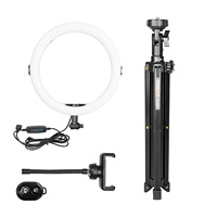 Anneau Lumineux Circulaire LED de 11 Pouces OEM/ODM avec Trépied et Support de Téléphone pour Vidéos YouTube, Diffusion en Direct, Maquillage et Photographie