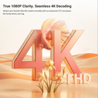 Projecteur Android Claro, projecteur natif 1080P, processeur H727, prend en charge la résolution 4K+, projecteur BT5.0, projecteur avec support