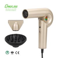 Sèche-cheveux professionnel 110 000 tr/min, sèche-cheveux ionique, léger, portable, pliable, sèche-cheveux à air chaud, idéal pour un cadeau