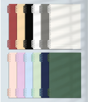 Carnet à spirale détachable A5, 60 feuilles, couverture en PP, personnalisable, pour étudiants, journal scolaire, feuilles mobiles