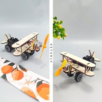 Jouet en bois DIY fait main pour enfants, petit avion-taxi expérimental, petite invention scientifique et technologique, pour les 5-7 ans, unisexe