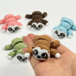 Figurines articulées imprimées en 3D de paresseux et koalas 2026, décorations de bureau intérieures et extérieures, pour mariage, anniversaire, Noël - Product Image 1