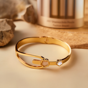 316L Stainless Steel Bangle PVD Gold Plating Sustainable Resistant Fashion Jewelry <b>Bracelet</b> - Product Image 3