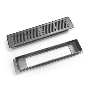 Rejilla de Ventilación de Malla Transpirable de Doble Cara de Plástico, Rectangular, para Montaje en Pared, Diseño Minimalista para Puertas de Armario - Product Image 2