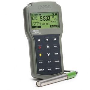 Medidor Profesional de PH/ORP/ISE HI98191 de Hanna Instruments |   Medidor de Agua Portátil a Prueba de Agua IP67 - Rango de PH de -2.0 a 20.0 HI98191 Hanna - Product Image 1