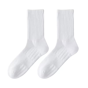 Wholesale Big Size Custom Men's Sport Cotton Crew Cushion <b>Socks</b> White Grey <b>Black</b> Knitted Athletic Terry Cartoon Autumn for Men H - Product Image 1