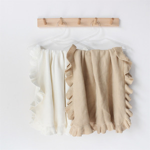<span class=keywords><strong>Couverture</strong></span> en tricot pour nouveau-né de 0 à 2 ans, <span class=keywords><strong>couverture</strong></span> en tricot pour bébé, couleur unie, chaude, <span class=keywords><strong>couverture</strong></span> en coton tricotée avec logo personnalisé, vente en gros - Product Image 1