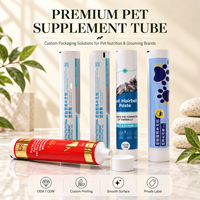 Tube de complément alimentaire en aluminium et plastique de qualité alimentaire avec bouchon à vis, impression UV, emballage sûr pour contact humain