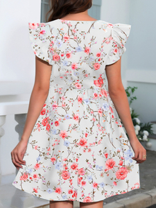 Robes de maternité <span class=keywords><strong>grande</strong></span> <span class=keywords><strong>taille</strong></span>, robes de maternité vintage à fleurs pour l'été, robes de maternité décontractées à la mode pour femmes enceintes - Product Image 4