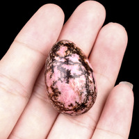 DIY Mini Œufs en Cristal Naturel, Vente en Gros pour Fabricants de Bijoux, Œufs d'Oiseau Polis en Jade, Bijoux Unakite pour Femmes et Hommes