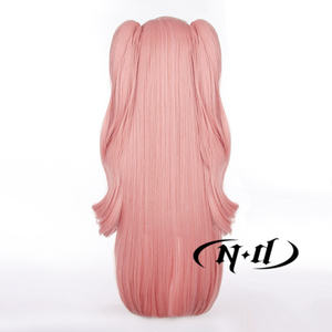 ND <span class=keywords><strong>Nicole</strong></span> Demara Cosplay Peruk Makine Yapımı Yüksek Sıcaklık Fiber %130 Yoğunluk Açık Kahverengi Gül Rengi Fileli Ayarlanabilir Başlık Isıya Dayanıklı - Product Image 6