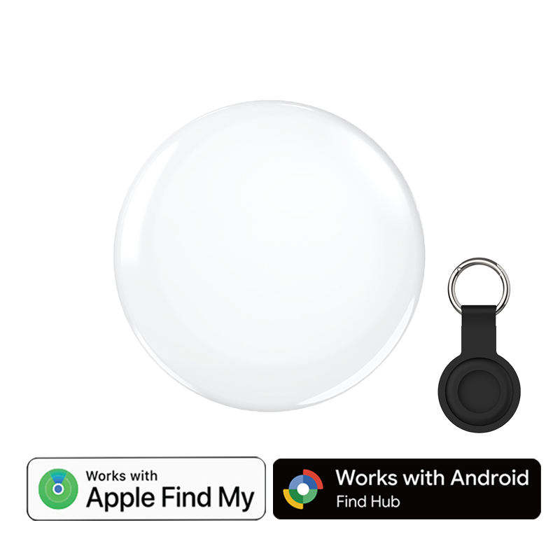 Porte-clés blanc avec silicone noir