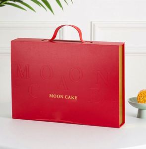 High Quality Custom Color Recyclable Corrugated Board Clothing Mooncake <b>Boxes</b> Artistic Printed <b>Folders</b> Ribbon Mid Autumn Gifting - Product Image 4