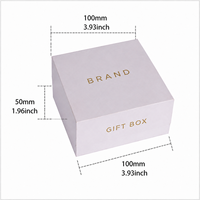 Boîte cadeau de luxe personnalisée en papier rigide blanc avec logo en feuille d'or, matériaux recyclés, réutilisable, portable, pour montre