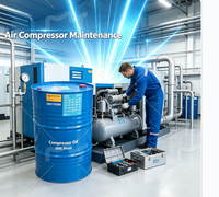Huile de compresseur 2901170200 pour Atlas Copco, bidon de 208L, pour l'entretien des compresseurs d'air industriels, viscosité stable