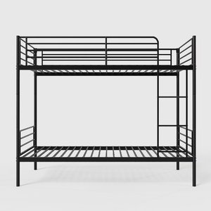 Lit superposé moderne double avec échelle et barrière de sécurité haute, convertible, en métal, pour chambre d'enfant ou dortoir, disponible en ODM/OEM - Product Image 3