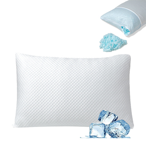<span class=keywords><strong>Almohada</strong></span> de Espuma Viscoelástica <span class=keywords><strong>Fresca</strong></span> y Confortable, Espuma de Alta Resiliencia, Tela con Sensación de Frescura, <span class=keywords><strong>Almohada</strong></span> Transpirable con Soporte para el Cuello para el Verano - Product Image 1