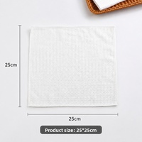 Serviettes de cuisine en tissu gaufré super absorbantes et durables pour le nettoyage des comptoirs de machines à expresso (vente en gros)