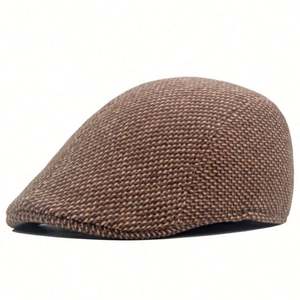 Béret en tweed pour homme, style Ivy, chaud et tendance, idéal pour les occasions décontractées, les sports, les sorties, les fêtes et les voyages, pour adultes. - Product Image 3