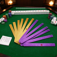 Règle de poussée pour tuiles de Mahjong en acrylique de 50 cm, avec paillettes, pour joueurs de Mahjong occidentaux/américains, accessoires pour soirées de jeu