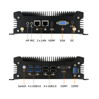 Computadora Industrial Integrada de Doble LAN, 8 USB, Salida de Pantalla HDMI VGA, Mini PC Industrial, Chasis de Servidor Industrial Intel I5/I7, DDR4
