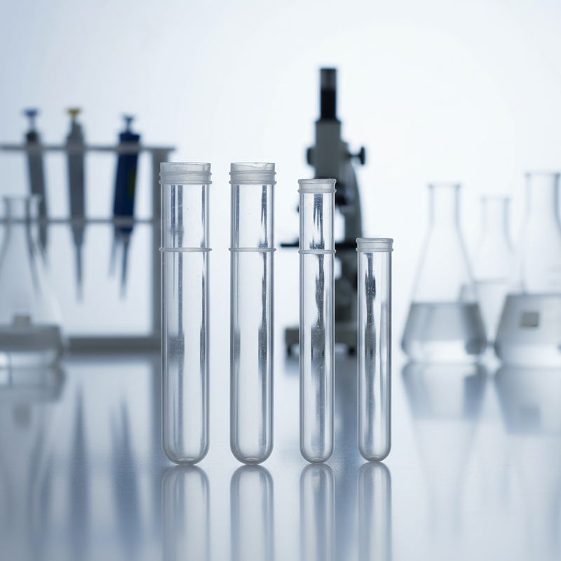 Customized Lab test Tubes Disposable Transparent