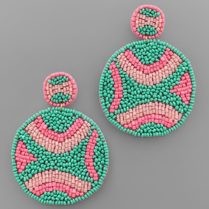 Pendientes bordados con cuentas y lentejuelas - Product Image 1