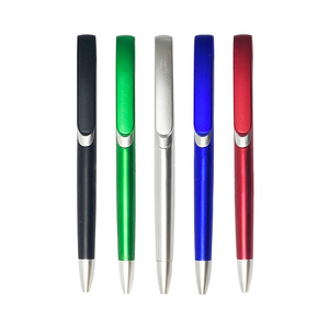 Customized Advertising Ballpoint Pens Push Button Large Clip Color <b>Spray</b> Paint Wholesale Logo Printing New Styles - Product Image 3