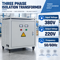 Transformateur d'isolement triphasé 220V/480V, type sec, 10kVA 15kVA 20kVA, élévateur de tension 50/60Hz, cuivre/aluminium, type carré