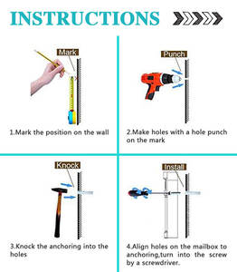 Gran oferta, buzón de gran capacidad moderno para exteriores, montado en la pared, placa de identificación personalizada, en la <span class=keywords><strong>entrada</strong></span> - Product Image 6