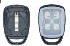 เคสกุญแจรีโมท 4 ปุ่ม สำหรับบราซิล รุ่น <span class=keywords><strong>Positron</strong></span> พร้อมช่องใส่แบตเตอรี่และโลโก้ - Product Image 6