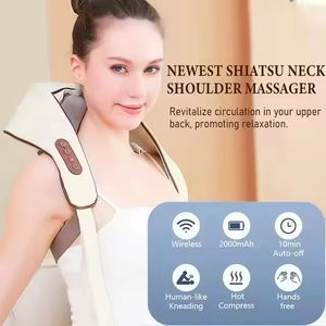 Ceinture de massage électrique chauffante pour le cou et les épaules, soulagement de la douleur, pétrissage profond des tissus, massage Shiatsu cervical et dorsal - Product Image 6