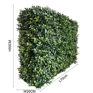 Kunstmatige Plant Buxus Hedge Wandpanelen Gratis Size Faux Greenney Gras Balkon Met Uv Beschermd Outdoor Indoor Plant