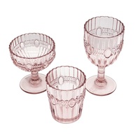 Flûtes à vin en verre haut de gamme, gobelets colorés gaufrés faits à la main, écologiques, de luxe européen, capacité 400 ml pour