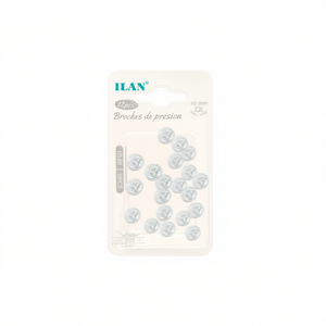 Ilan Chiusure a scatto trasparenti invisibili da 12 mm, 12 pezzi, per abbigliamento in maglia - Product Image 1