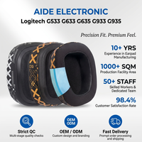 Coussinets en gel de refroidissement compatibles avec Logitech G533 G633 G635 G933 G935 Coussins Wicked Coussinets améliorés pour Epic Gaming