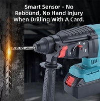 Perceuse à percussion sans fil LYUWO avec batterie lithium-ion, outil électrique rotatif pour percer et frapper