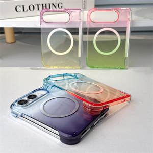 Coque de téléphone magnétique transparente dégradée pour iPhone 18 Fold, protection intégrale en PC haute transparence, pare-chocs avant et arrière - Product Image 2