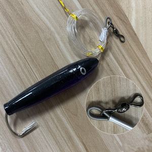 6 pouces cèdre Plug Marlin thon Slayer eau salée pêche à la traîne leurres 10/0 crochet gréé en bois cèdre Plug - Product Image 3